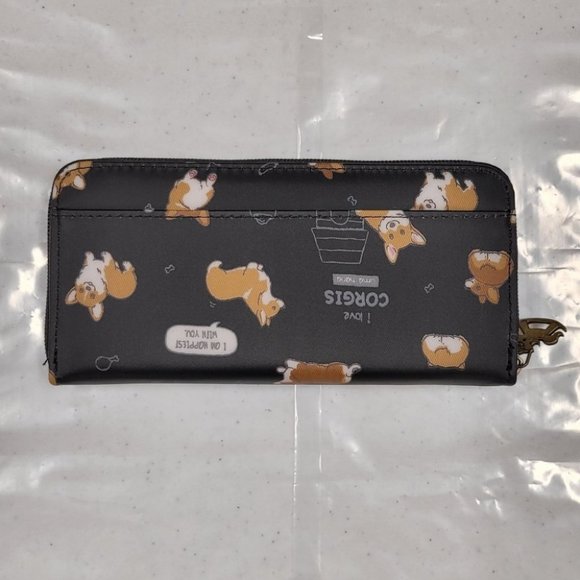 Waterproof Corgi Long Wallet Fits Phone & Bills - Picture 10 of 16